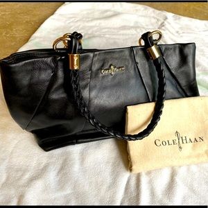 Cole Hann black leather purse
